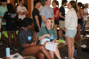 Students on the 2023 New Student Retreat