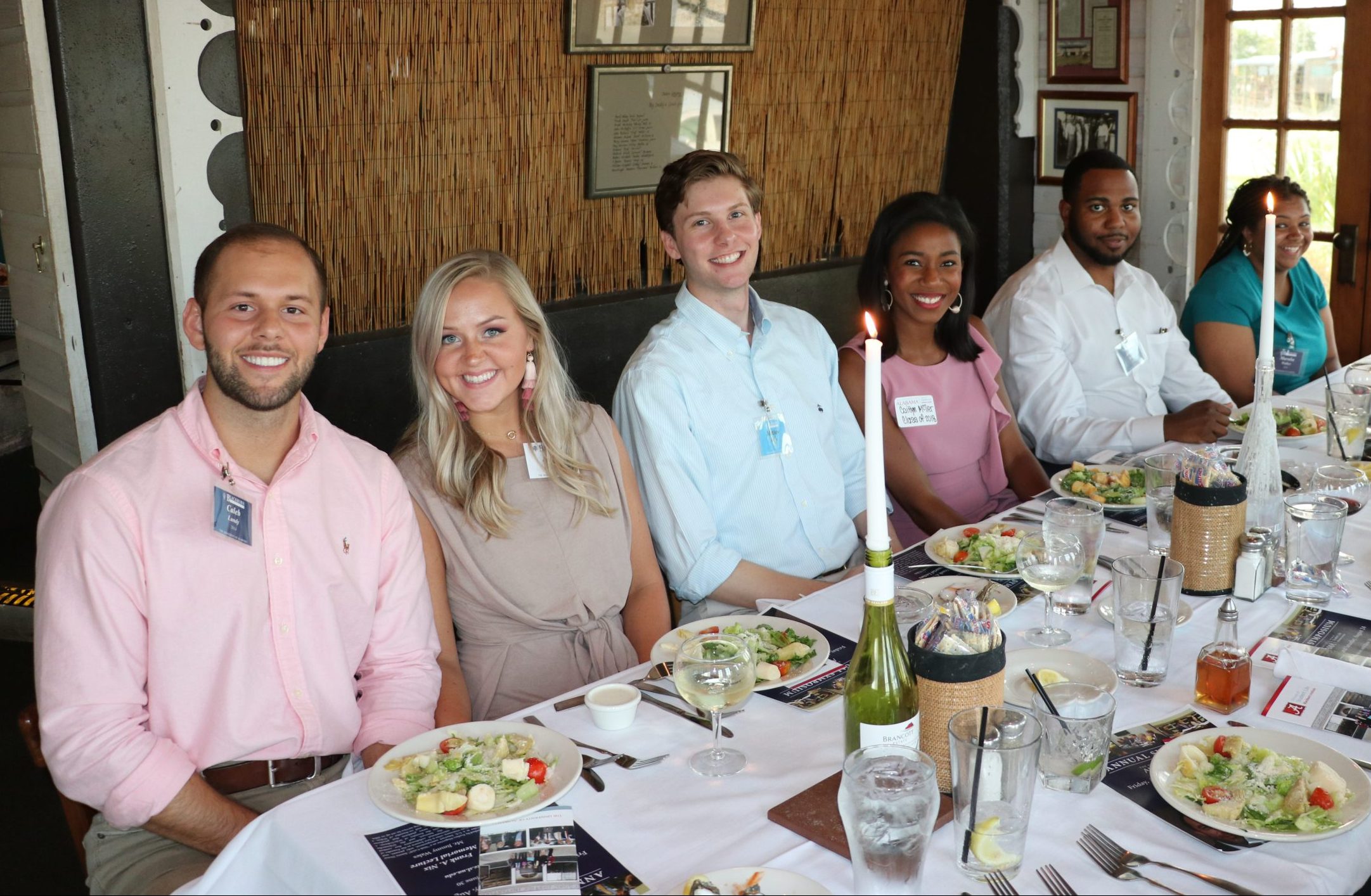 Blackburn members connecting over dinner