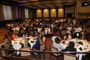 The Blackburn community seated for the 2023 Spring Networking Dinner