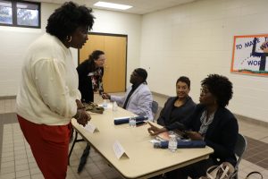 Students thank Coltilda ancestors panel