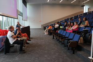 Blackburn students listen to panel on the arts in Huntsville