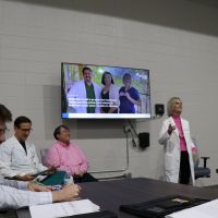Student hear from mental health professionals